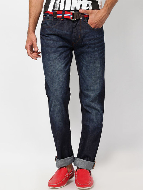

Flying Machine Men Blue Slim Fit Mid-Rise Clean Look Jeans