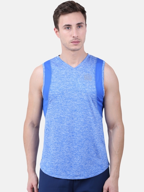 

Admiral Men Blue Colourblocked V-Neck T-shirt