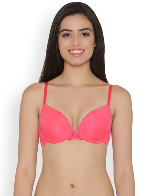 

Clovia Padded Underwired Push Up Bra, Pink