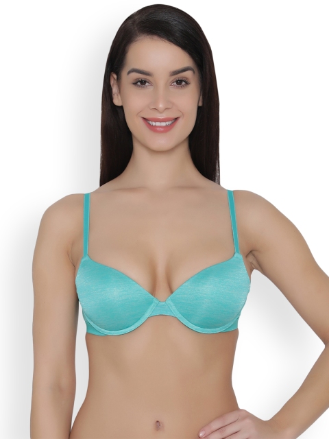 

Clovia Padded Underwired Push-Up T-Shirt Bra, Turquoise blue