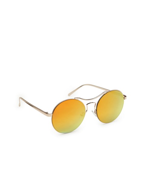 

Get Glamr Women Round Sunglasses SG-LT-MT-12-90, Orange