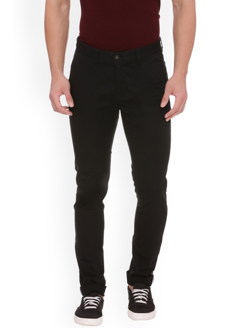 

Van Heusen Sport Men Black Slim Fit Solid Regular Trousers