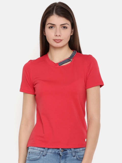 

Madame Women Red Solid Top