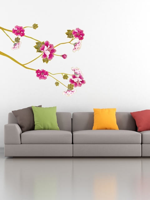 

Cortina Pink & Green Floral Wall Sticker