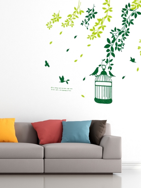

Cortina Green Birds Wall Sticker