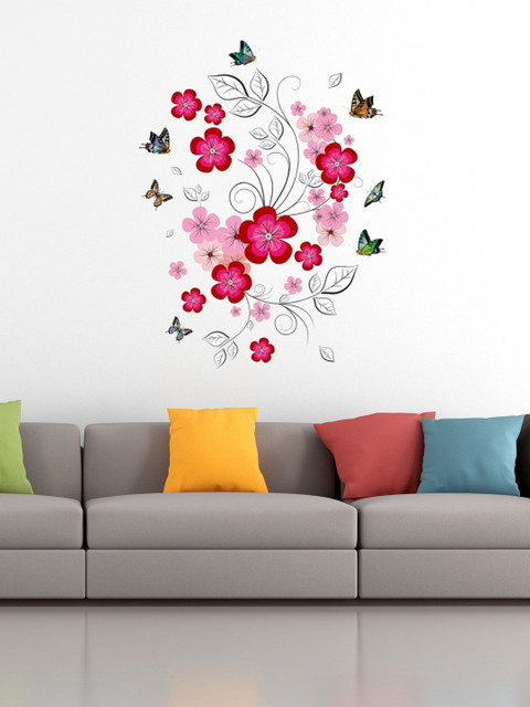 

Cortina Pink Floral Wall Sticker
