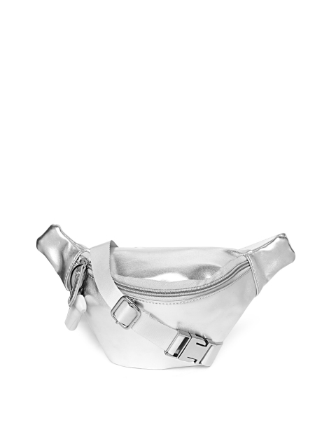 

FOREVER 21 Women Silver-Toned Waist Pouch