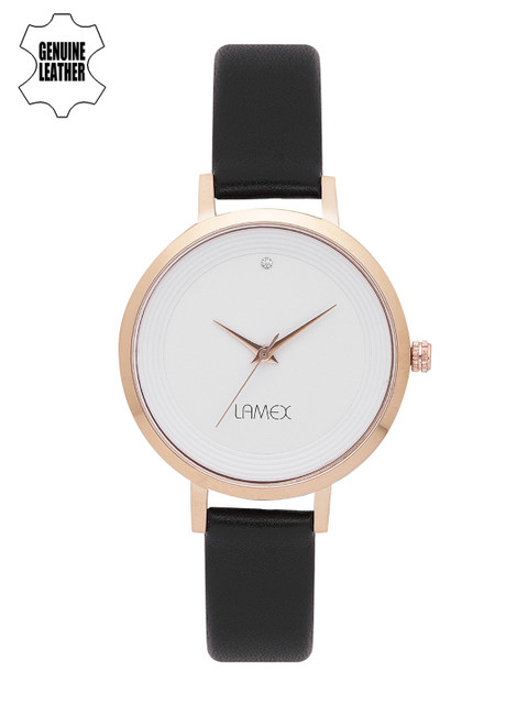 

LAMEX Women White Analogue Watch