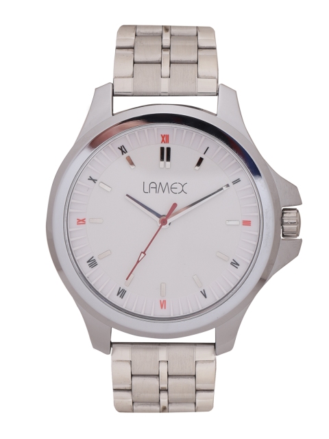 

LAMEX Men White Analogue Watch PREMIUMDLX 6577/SIL/WH