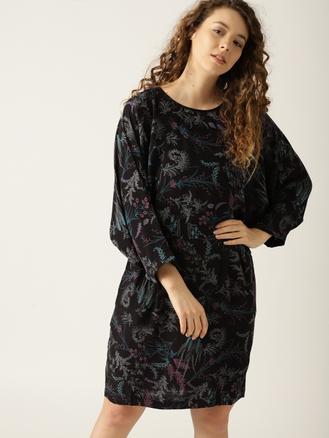 

ESPRIT Women Black Printed Sheath Dress