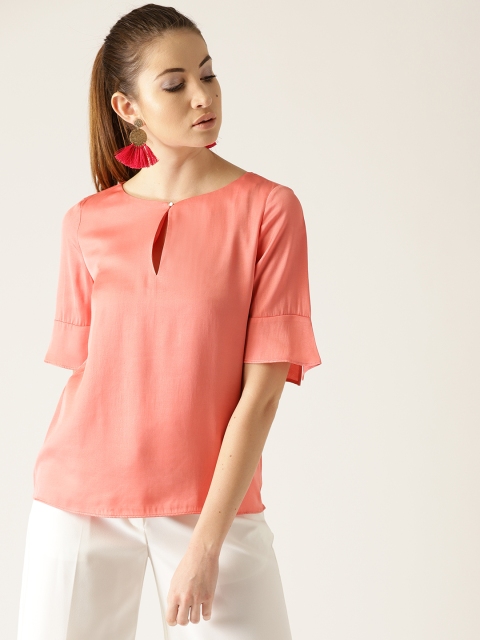 

ESPRIT Women Peach-Coloured Solid Top