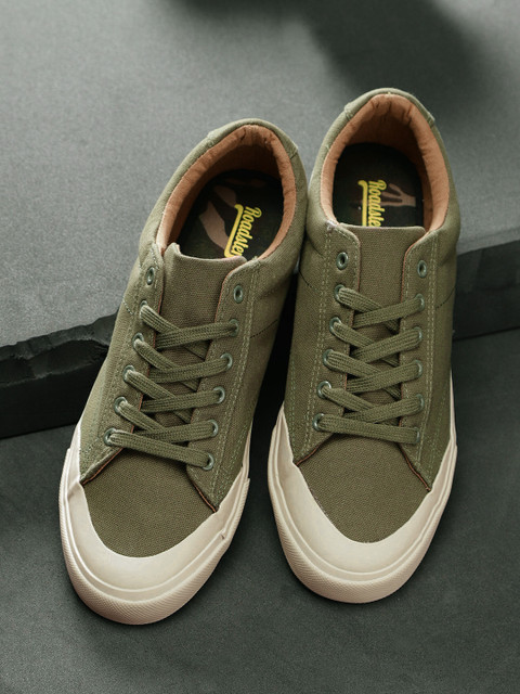 

Roadster Men Olive Green Sneakers