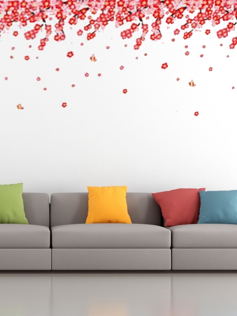 

Cortina Red & Pink Floral Wall Sticker