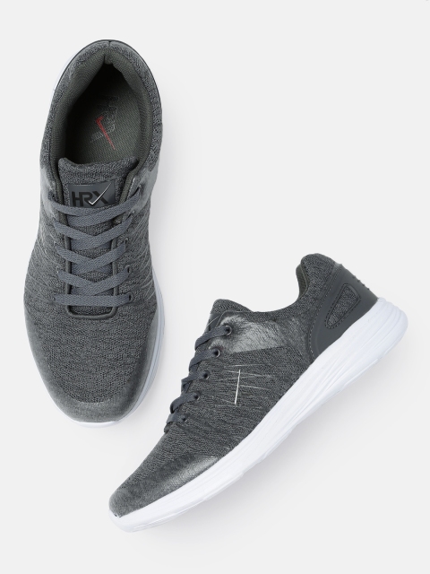 

HRX by Hrithik Roshan Men Grey Knit Run 1.0 Running Shoes