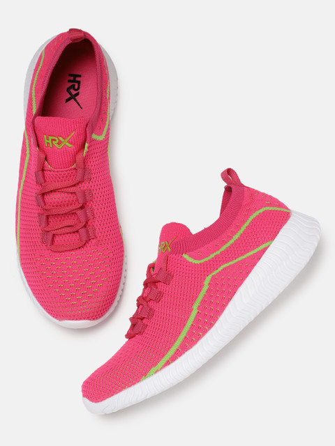 

HRX by Hrithik Roshan Women Fuchsia Knit Run 1.0 Shoes