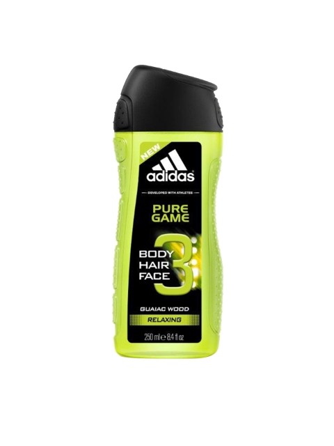 

ADIDAS Men Pure Game Shower Gel 250 ml, Fluorescent green