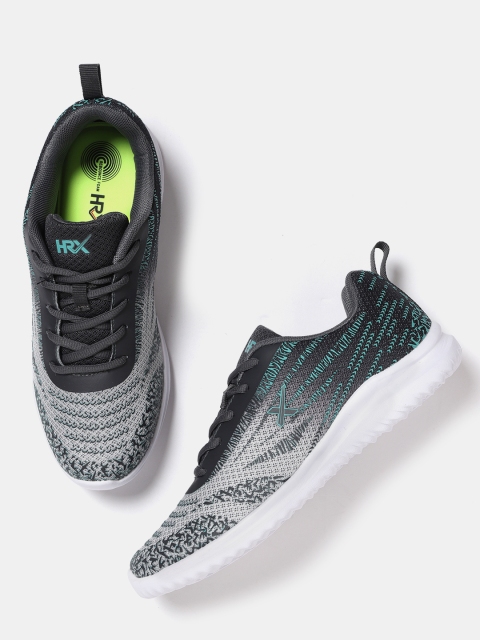 

HRX by Hrithik Roshan Women Grey Printed Running Shoes