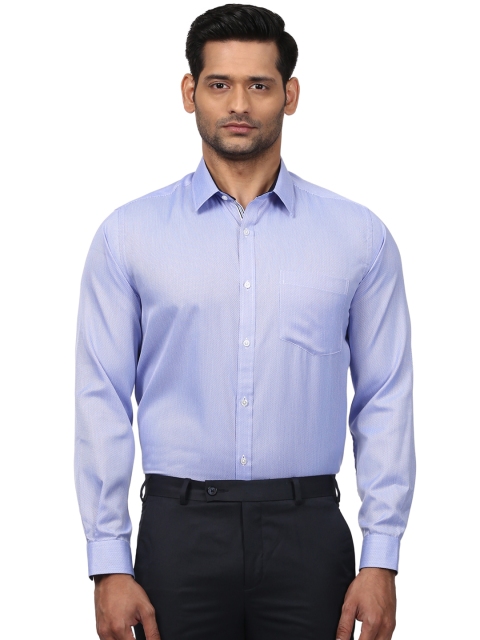 

Next Look Men Blue Regular Fit Printed Formal Shirt