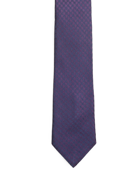 

Louis Philippe Purple Woven Design Skinny Tie