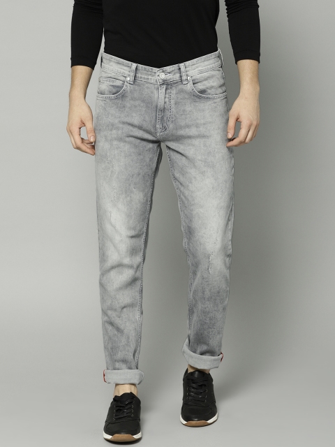 

French Connection Men Grey Slim Fit Mid-Rise Clean Look Stretchable Jeans