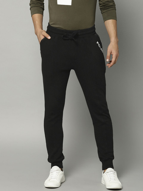 

French Connection Men Black Solid Joggers