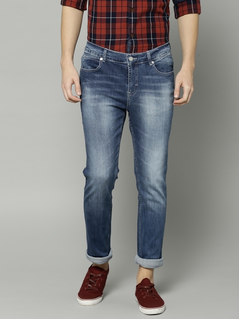 

French Connection Men Blue Slim Fit Mid-Rise Clean Look Stretchable Jeans