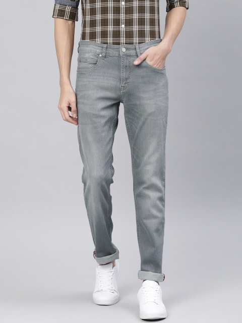 

French Connection Men Grey Slim Fit Mid-Rise Clean Look Stretchable Jeans