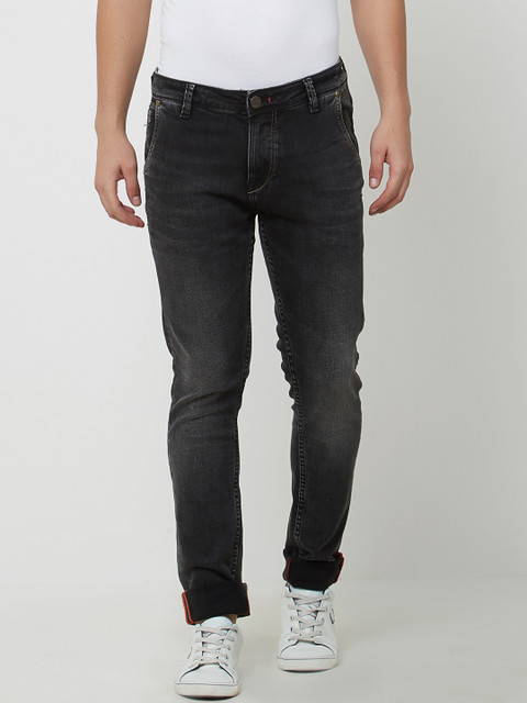 

Killer Men Black Slim Fit Mid-Rise Clean Look Stretchable Jeans