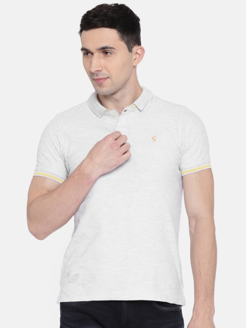 

Killer Men Grey Solid Polo Collar T-shirt