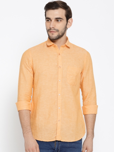 

Killer Men Orange Slim Fit Solid Casual Shirt