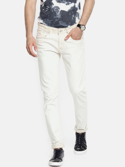 

Killer Men White Skinny Fit Mid-Rise Clean Look Jeans