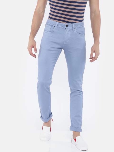 Killer Men Blue Slim Fit Mid-Rise Clean Look Stretchable Jeans