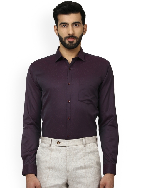 

Park Avenue Men Purple Slim Fit Printed Formal Shirt