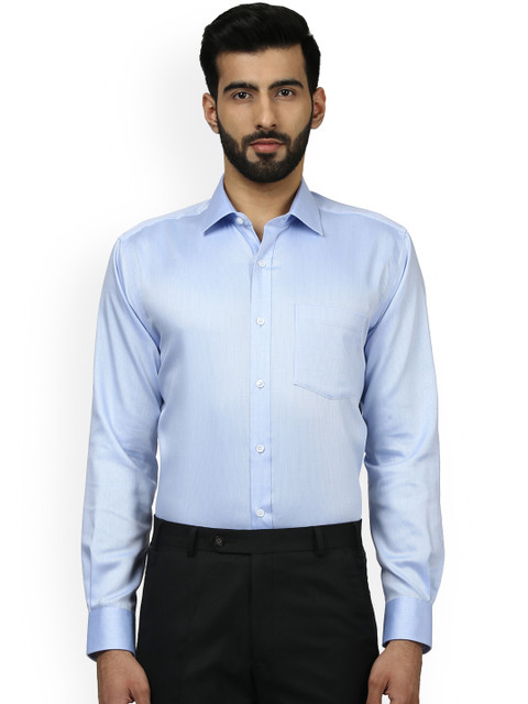 

Park Avenue Men Blue Regular Fit Solid Formal Shirt