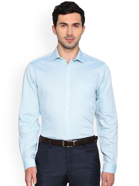 

Van Heusen Men Blue Slim Fit Printed Formal Shirt