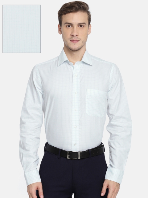 

Arrow Men White & Blue Regular Fit Checked Formal Shirt