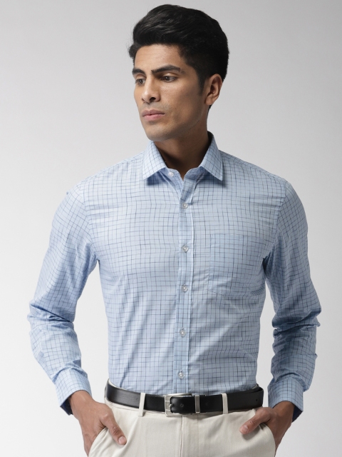 

Arrow Men Blue Premium Slim Fit Checked Formal Shirt