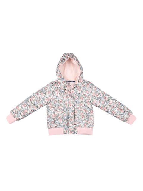 

Allen Solly Junior Girls Pink Floral Print Bomber Jacket