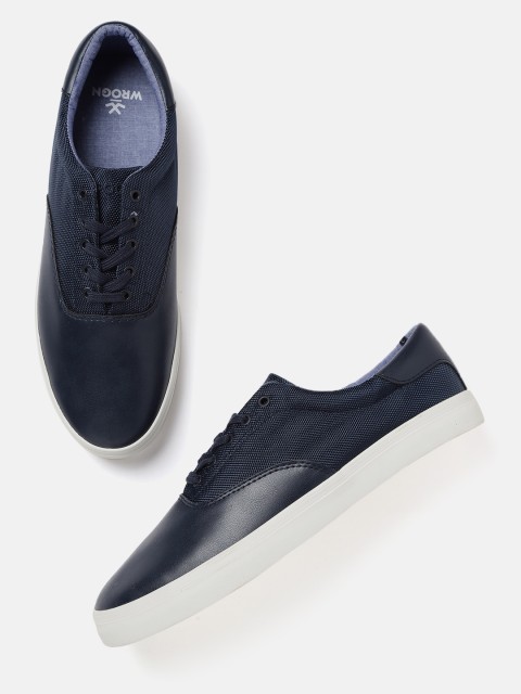 

WROGN Men Navy Blue Sneakers