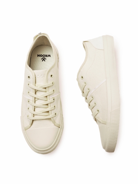 

WROGN Men Off-White Sneakers