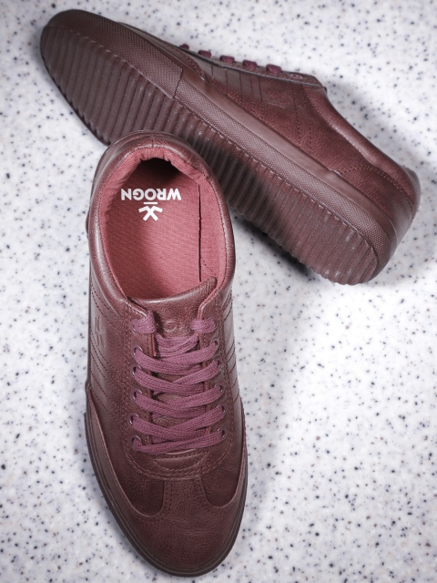 

WROGN Men Maroon Sneakers