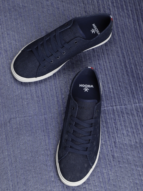 

WROGN Men Navy Blue Sneakers