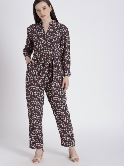 

Chemistry Navy Blue Printed Basic Jumpsuit