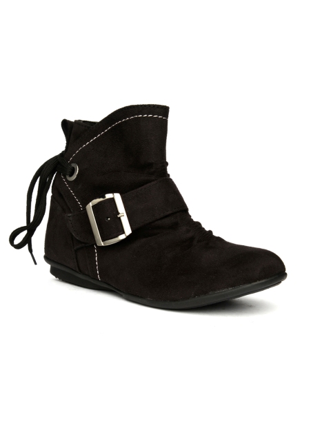 

Bruno Manetti Women Black Flat Boots