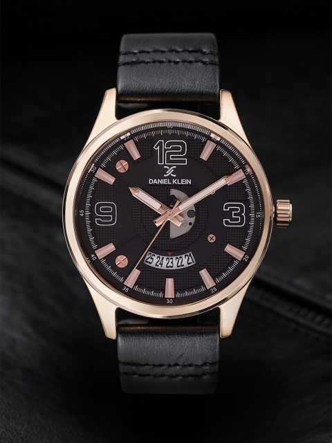 

Daniel Klein Men Gunmetal-Toned Analogue Watch DK11653-4, Metallic
