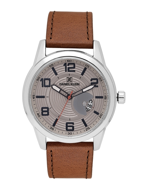 

Daniel Klein Premium Men Oxidised Silver-Toned Analogue Watch DK11649-5