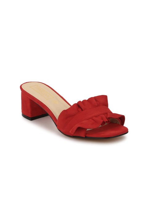 

Truffle Collection Women Red Solid Sandals
