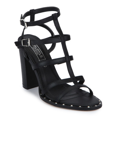 

Truffle Collection Women Black Solid Gladiators