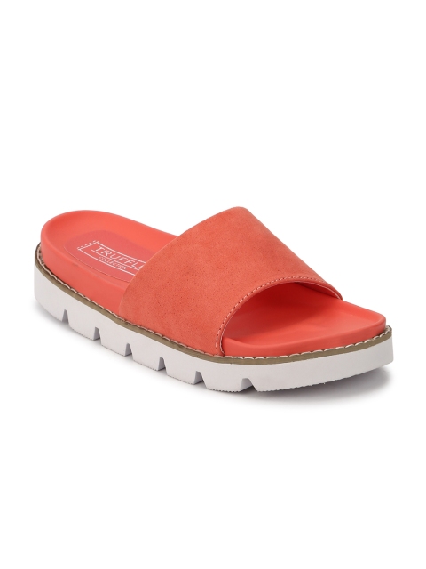 

Truffle Collection Women Orange Solid Synthetic Open Toe Flats
