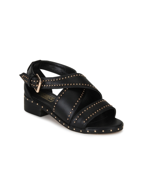 

Truffle Collection Women Black Embellished Heels